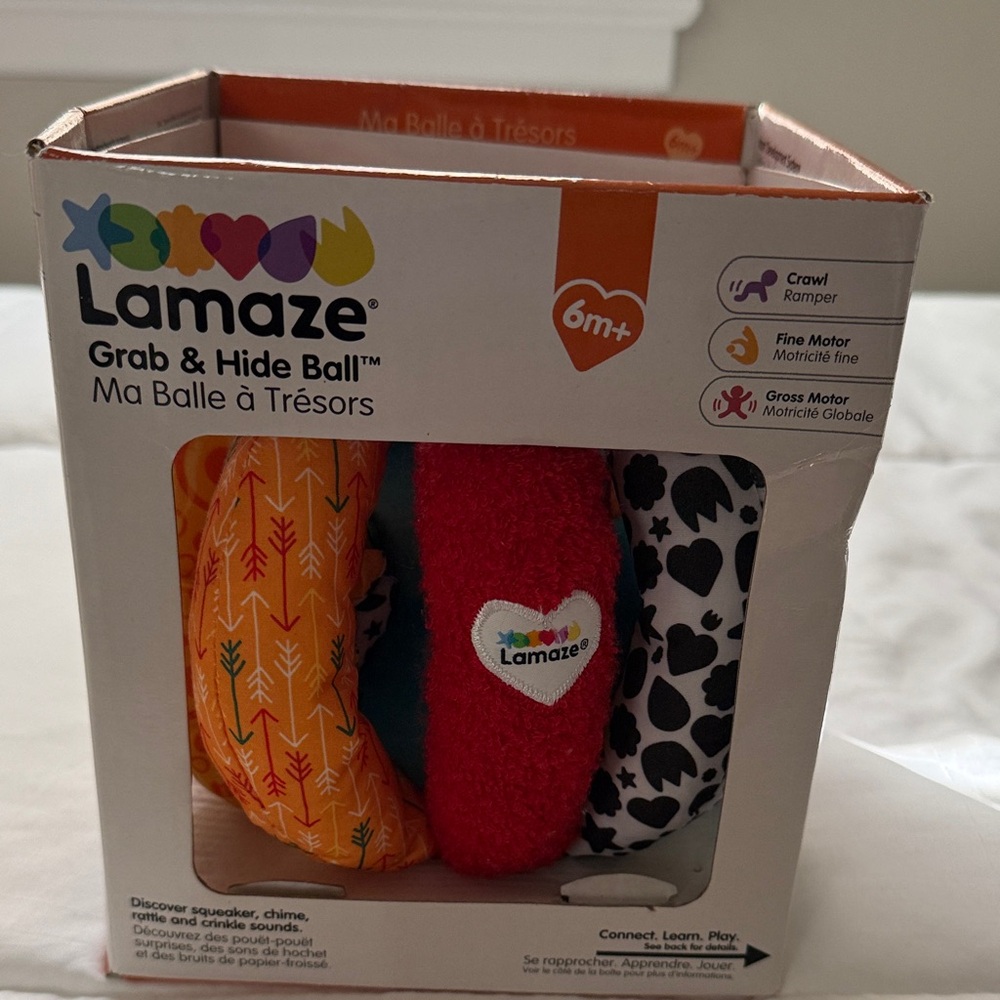 Lamaze Colorful Grab & Hide Ball for Kids
